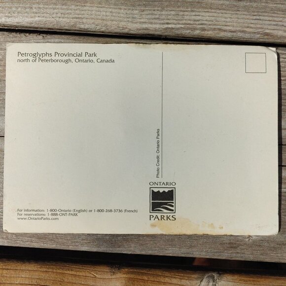 Petroglyphs Provincial Park Ontario Post Card - Picture 2 of 2